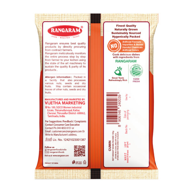 Rangaram Cumin (Jeera) 100G - Image 2